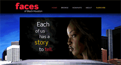 Desktop Screenshot of facesofblackhouston.com